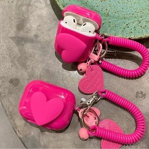 Case AirPod Rotating Dynami Whirling Soft Silicone Cover Spring Fexible Keychain